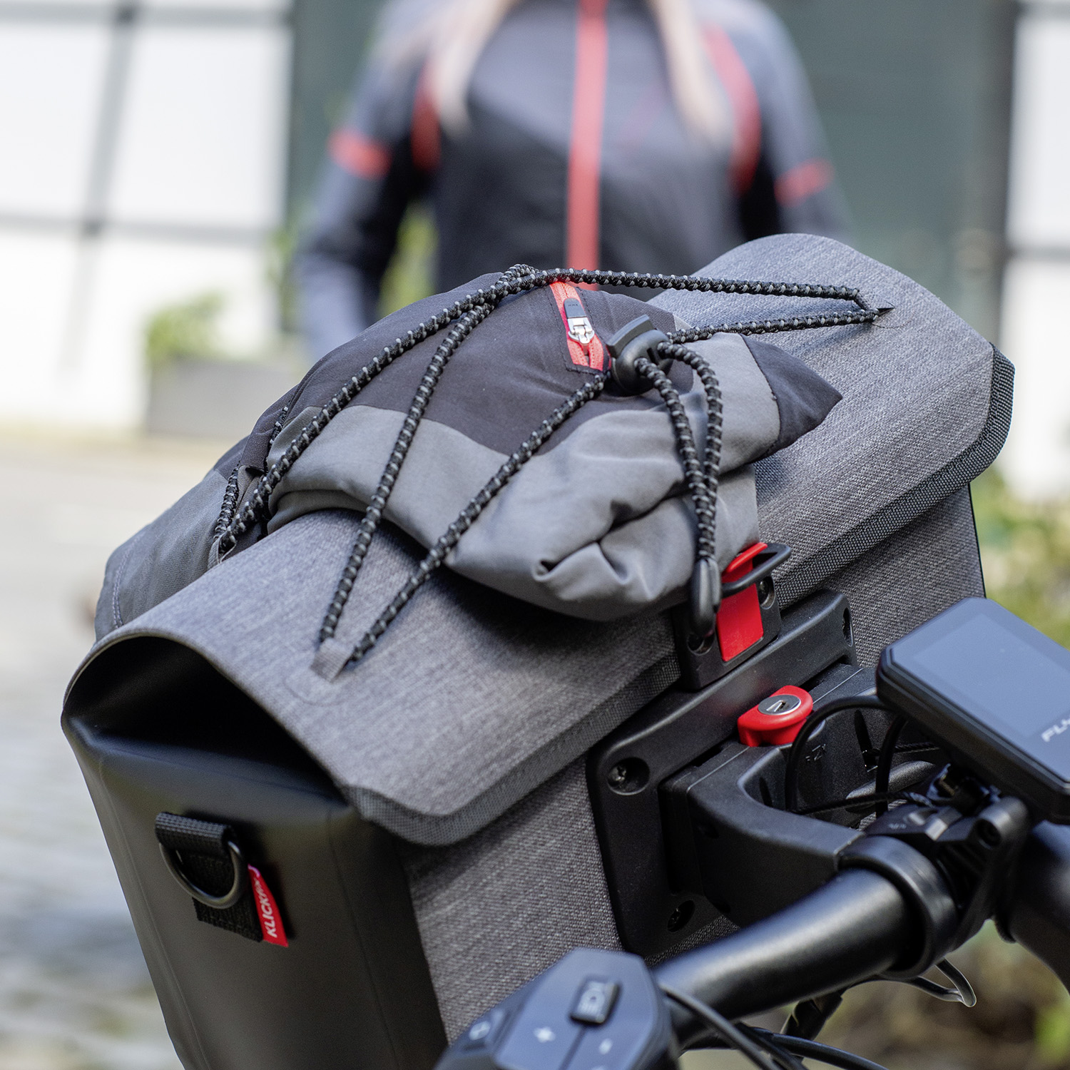 Klickfix Tasche Baggy Waterproof grau